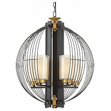 Подвесная люстра lumina deco ponti ldp 1245-5 bk-md